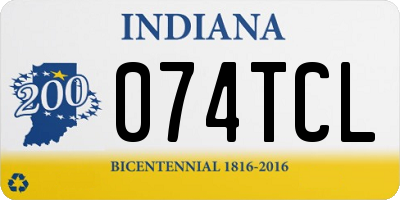 IN license plate 074TCL