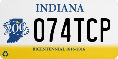 IN license plate 074TCP