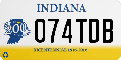 IN license plate 074TDB