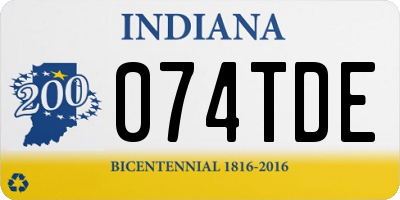 IN license plate 074TDE