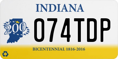 IN license plate 074TDP