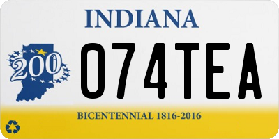 IN license plate 074TEA
