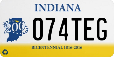 IN license plate 074TEG