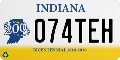 IN license plate 074TEH