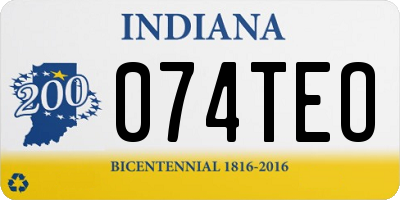 IN license plate 074TEO