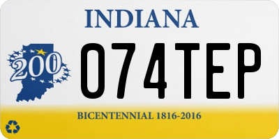 IN license plate 074TEP