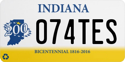 IN license plate 074TES