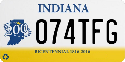 IN license plate 074TFG