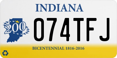 IN license plate 074TFJ