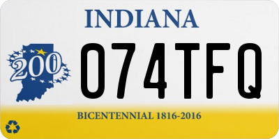 IN license plate 074TFQ