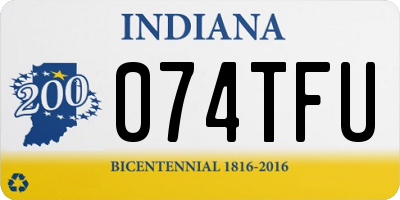 IN license plate 074TFU