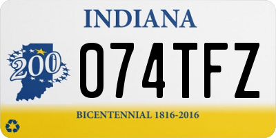 IN license plate 074TFZ