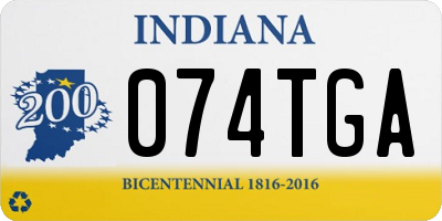 IN license plate 074TGA