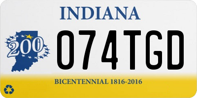 IN license plate 074TGD