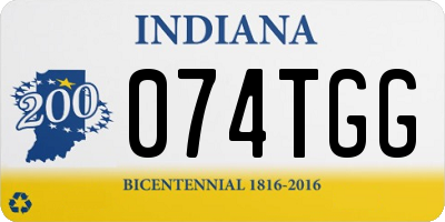 IN license plate 074TGG