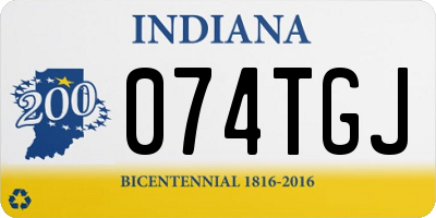 IN license plate 074TGJ
