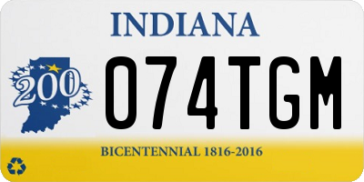 IN license plate 074TGM
