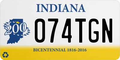 IN license plate 074TGN