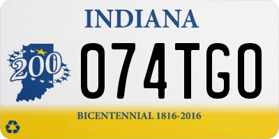IN license plate 074TGO