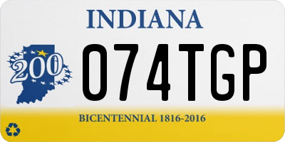 IN license plate 074TGP