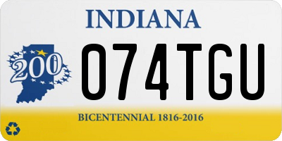 IN license plate 074TGU