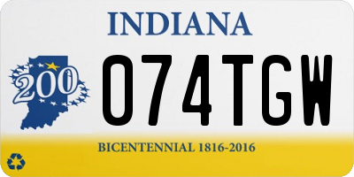 IN license plate 074TGW