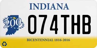 IN license plate 074THB