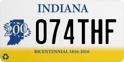 IN license plate 074THF