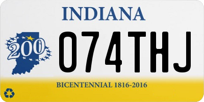 IN license plate 074THJ