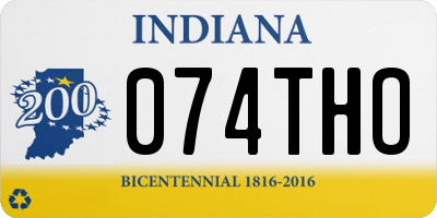 IN license plate 074THO