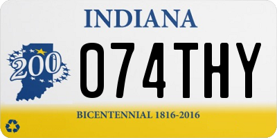 IN license plate 074THY