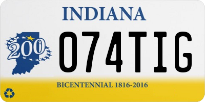 IN license plate 074TIG
