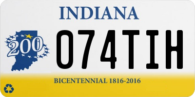 IN license plate 074TIH