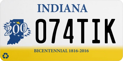 IN license plate 074TIK