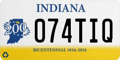IN license plate 074TIQ