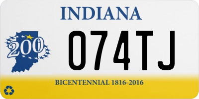 IN license plate 074TJ