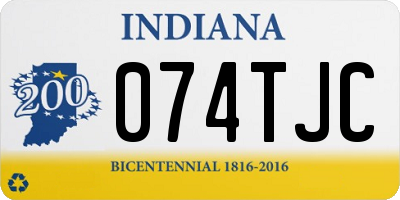 IN license plate 074TJC
