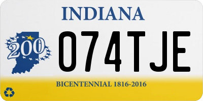 IN license plate 074TJE