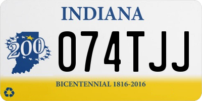 IN license plate 074TJJ