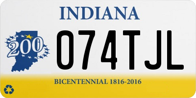 IN license plate 074TJL