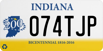 IN license plate 074TJP