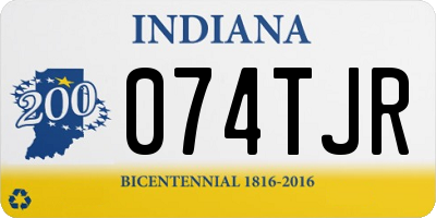 IN license plate 074TJR