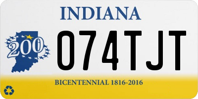 IN license plate 074TJT
