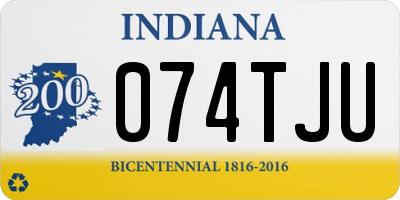 IN license plate 074TJU