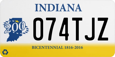 IN license plate 074TJZ