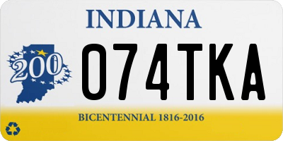 IN license plate 074TKA