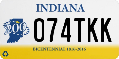 IN license plate 074TKK