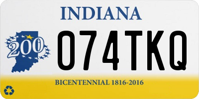 IN license plate 074TKQ