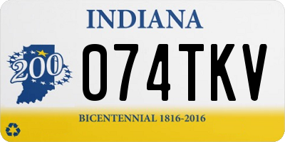 IN license plate 074TKV