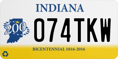 IN license plate 074TKW